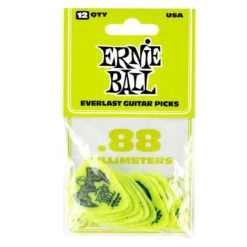 Ernie Ball - .88 Mm Green Pack Of 12 Guitar Pick