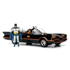 DC Batman (1966 TV Series) - 1:24 Classic Batmobile & Figures Die Cast Car