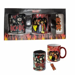 AC/DC - Can Cooler, Keyring & Mug Pack
