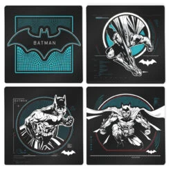 DC Batman - Box Of 4 Glass Drink Coasters