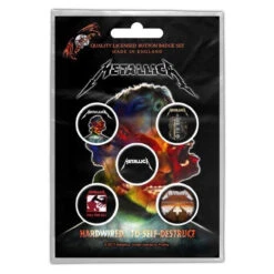 Metallica - Hardwired To Self Destruct Badge Set