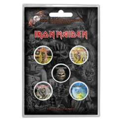 Iron Maiden - The Faces Of Eddie Badge Set
