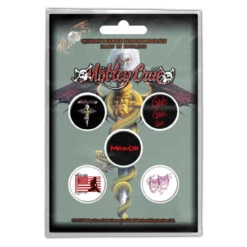 Motley Crue - Dr Feelgood Badge Set