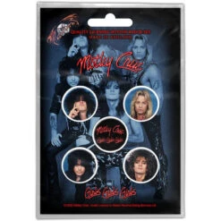 Motley Crue - Girls Girls Girls Badge Set