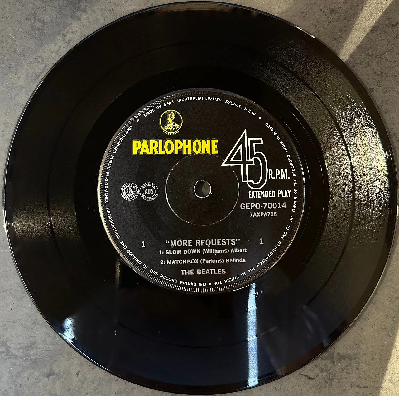 Beatles – More Requests 7" EP Vinyl (Used) - Image 2