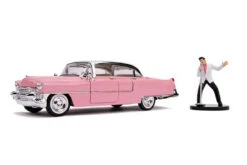 Elvis Presley - 1955 Pink Cadillac Fleetwood 1:24 Scale Hollywood Ride With Elvis Figure