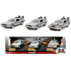 Back To The Future - DeLorean 1:32 Scale 3-Pack Die Cast Cars