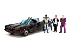 Batman (TV) - Classic Batmobile With 4 Figures 1:24 Scale Set Die Cast Cars