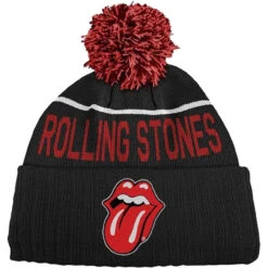 Rolling Stones - Classic Tongue Bobble Beanie