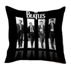Beatles - 60's Black & White Images Canvas Style Cushion