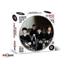 Beatles - 8 Piece Coaster Set And Bottle Opener