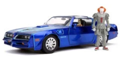 It (2017) - 1:24 1977 Pontiac Firebird With Pennywise Figure Hollywood Ride Die Cast Car